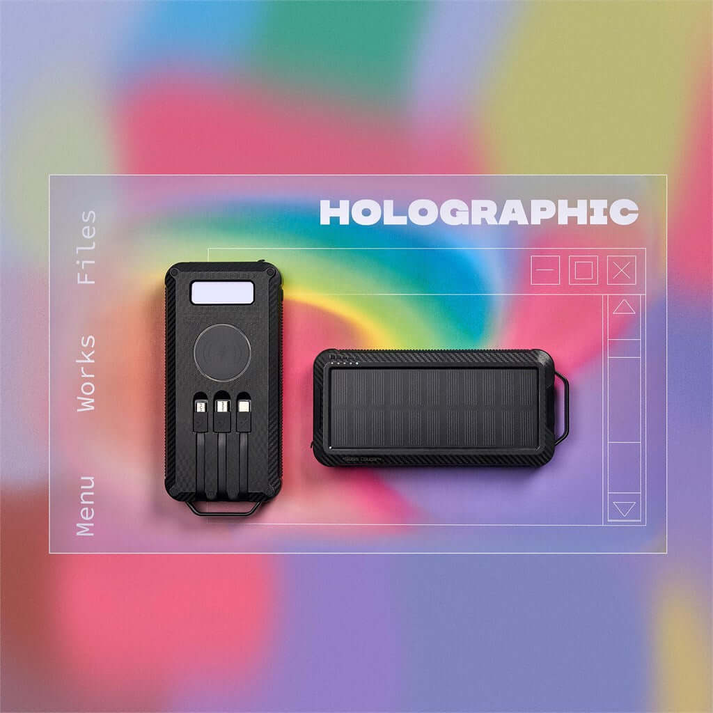 MT-SC-431-B  Swiss Cougar Havana Wireless Charging Solar Power Bank - 10 000mAh