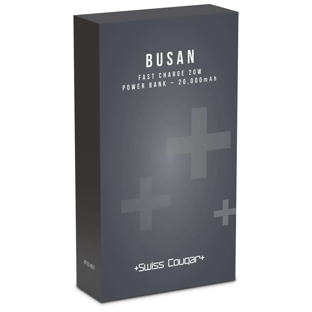 MT-SC-490-B  Swiss Cougar Busan Fast Charge 20W Power Bank - 20,000mAh