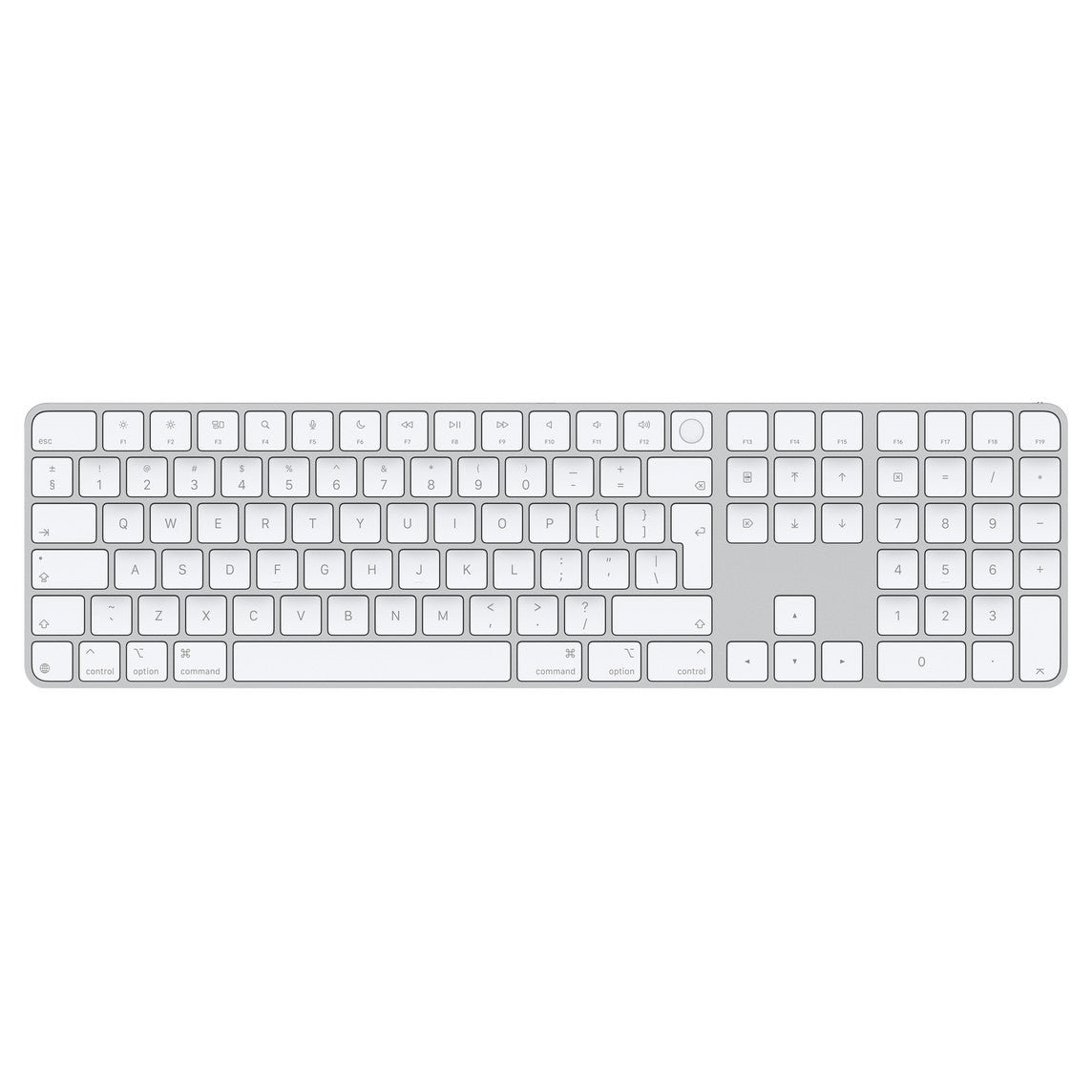 Magic Keyboard with Touch Id and Numeric Keypad for Mac Models with Apple Silicon - International English - White Keys