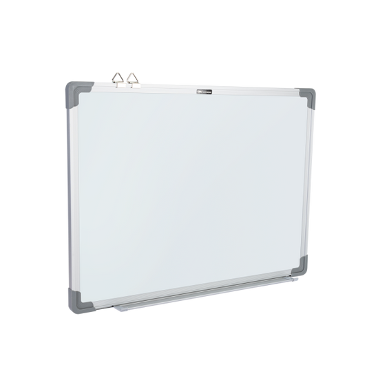 Magnetic Whiteboard 600x900mm Aluminum Frame ABS corner. Hangable