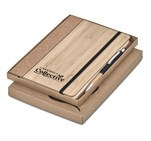 Okiyo Eri Bamboo & Cork Notebook & Pen Set