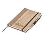 Okiyo Eri Bamboo & Cork Notebook & Pen Set