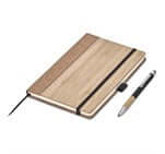 Okiyo Eri Bamboo & Cork Notebook & Pen Set