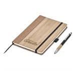 Okiyo Eri Bamboo & Cork Notebook & Pen Set