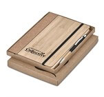 Okiyo Eri Bamboo & Cork Notebook & Pen Set