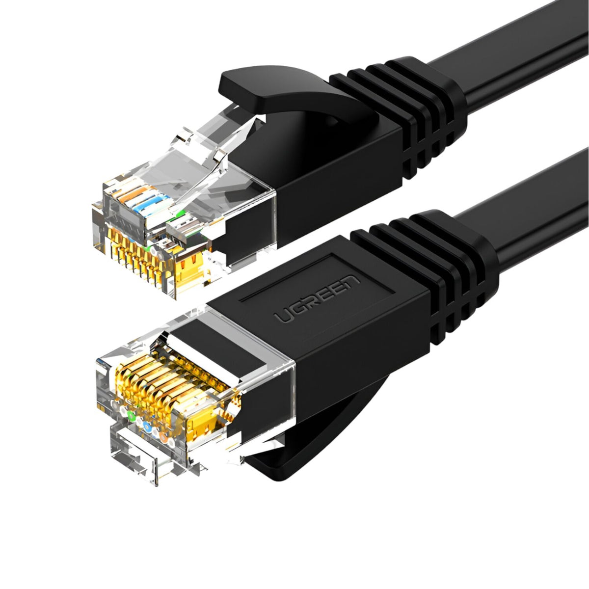 UGREEN NW102 Cat6 U/UTP Flat Ethernet Cable 8m – Black
