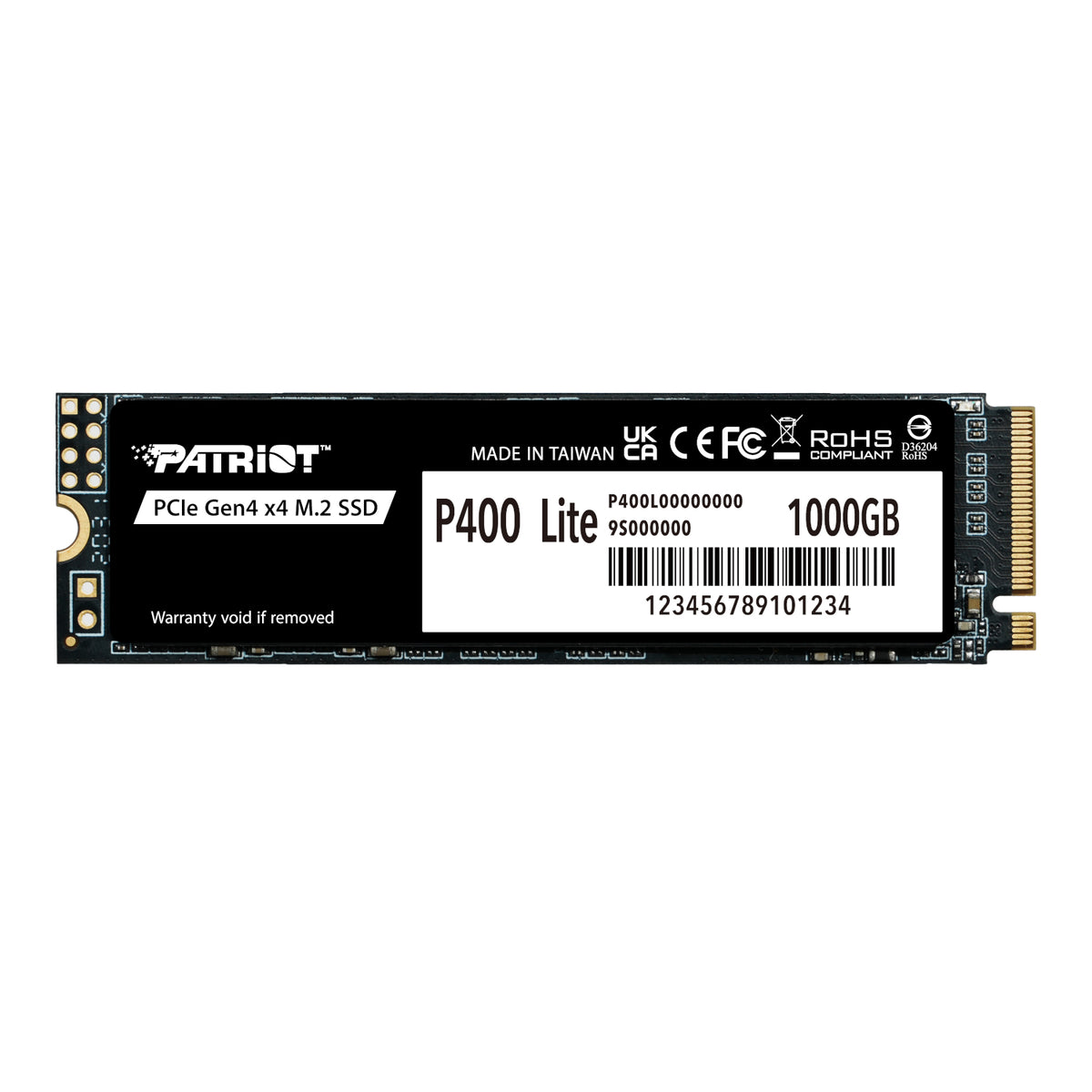 Patriot P400 Lite 1TB M.2 PCIe Gen 4 x4 NVMe SSD