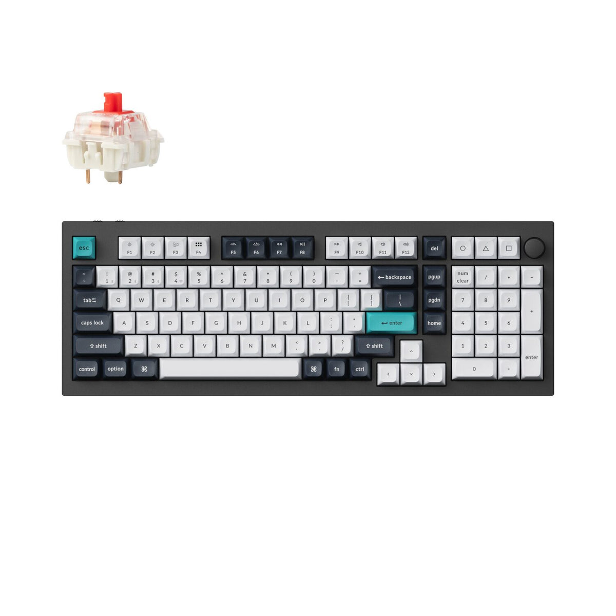 Keychron Q5M-M1 QMK/VIA Wireless Custom Keyboard – Black