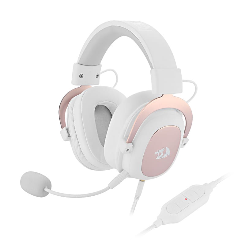 REDRAGON Over-Ear ZEUS 2 USB Gaming Headset – White - Unboxed