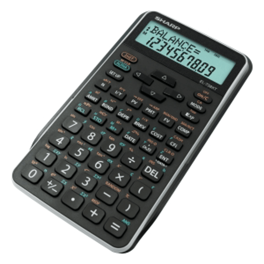 Sharp EL-738 XTB - Advanced Financial Calculator NEW DESIGN