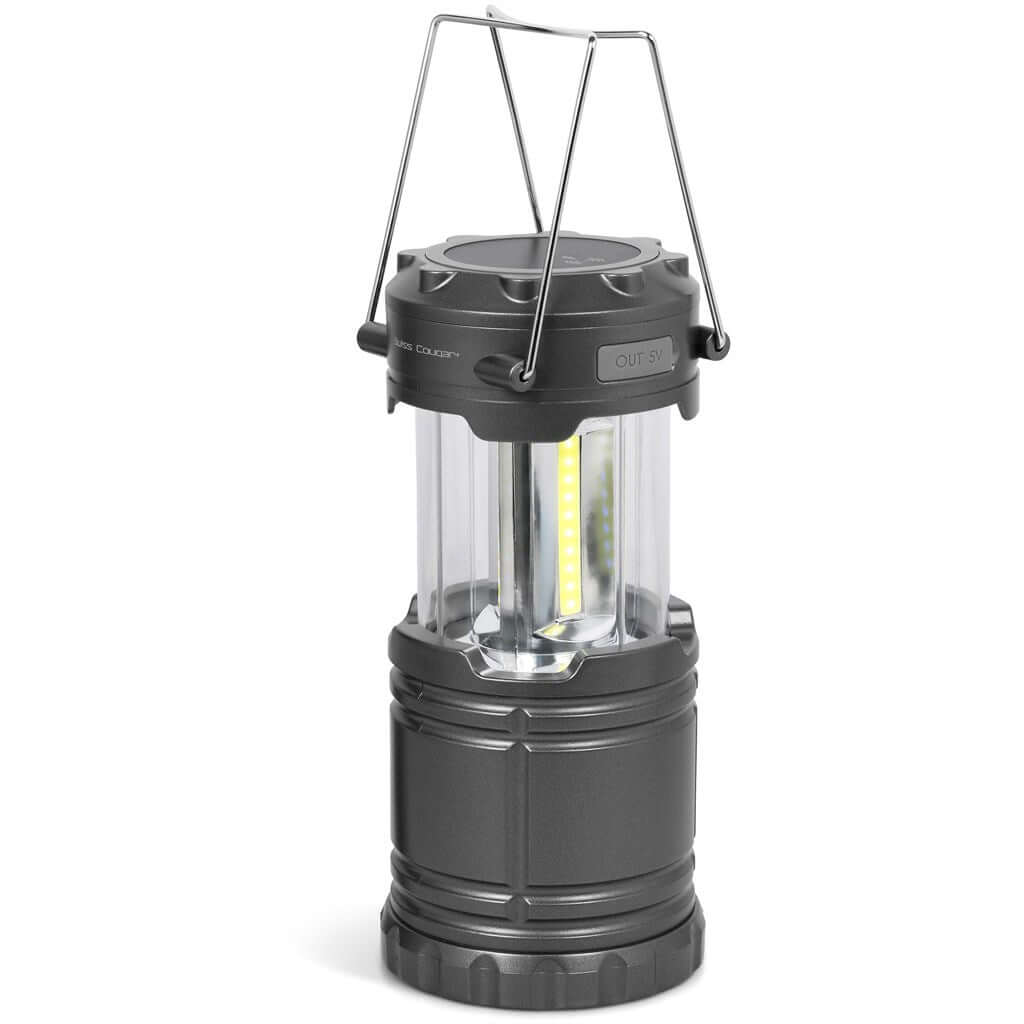 TECH-5116  Swiss Cougar Cape Town Lantern & Wireless Charging Power Bank - 4,000mAh