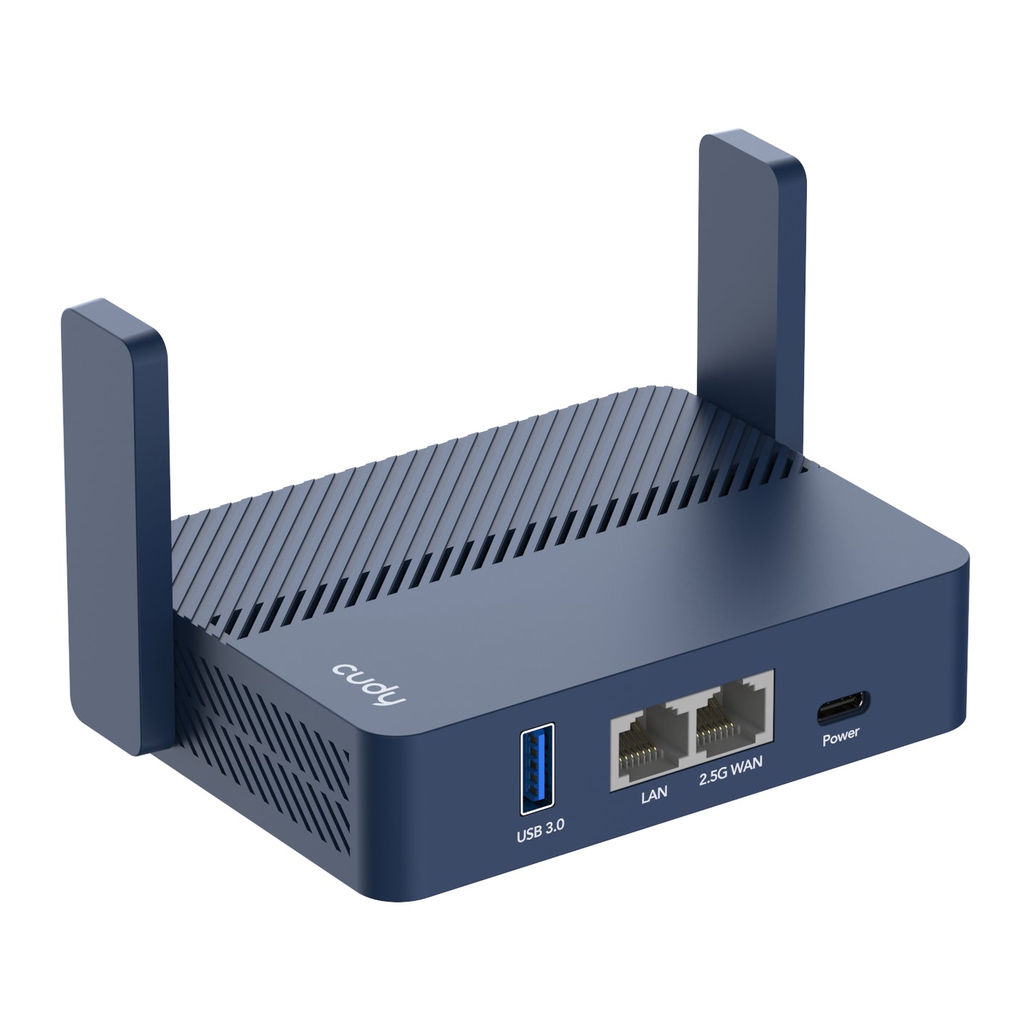 Cudy AX3000 2.5G Wi-Fi 6 Mini VPN Travel Router – Navy Blue
