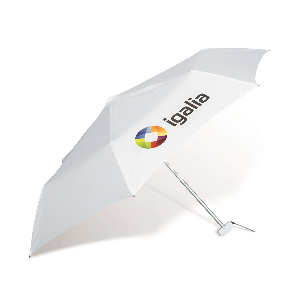 Rainbow Compact Umbrella - Solid White
