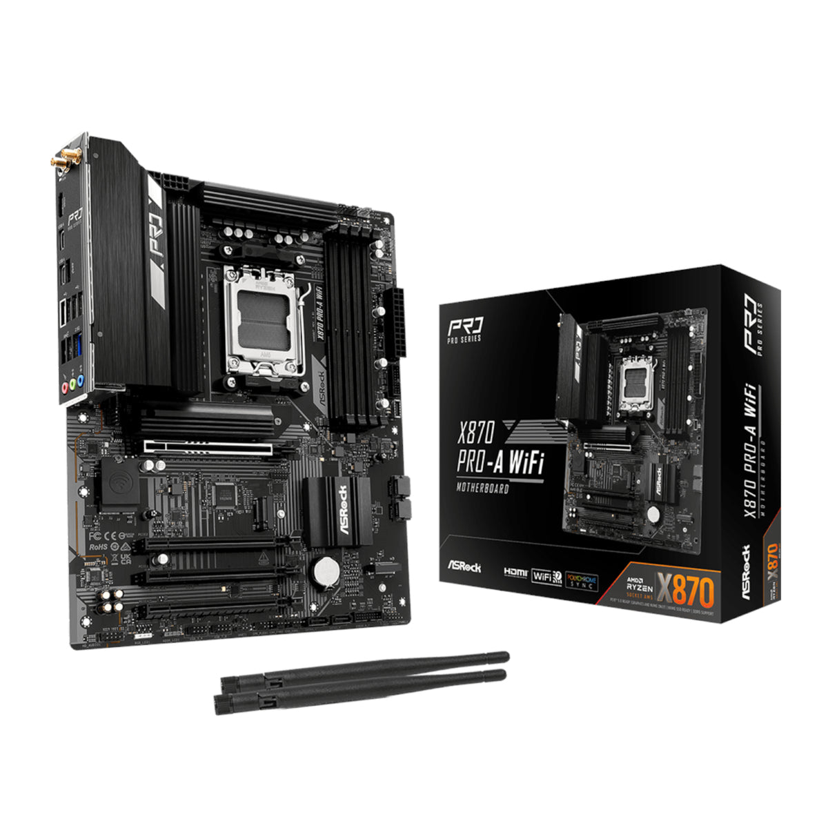 ASRock X870 A-Pro WiFi AMD AM5 ATX Gaming Motherboard