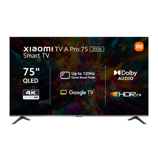 Xiaomi A Pro 75″ QLED 4K Smart TV (HDR10+, Google TV, Dolby Audio, 60Hz) - Unboxed
