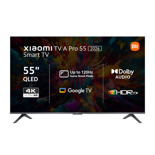 Xiaomi A Pro 55″ QLED 4K Smart TV (HDR10+, Google TV, Dolby Audio, 60Hz) - Unboxed