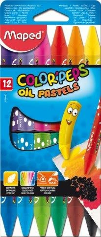 MAPED Oil Pastels Color'Peps Triangular 12's
