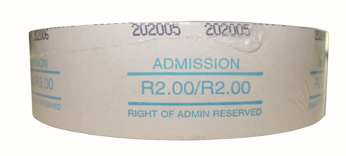 CROXLEY R2.00 Admission Tickets (Roll of 1000 Tickets)