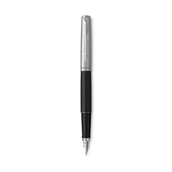 PARKER Jotter Fountain Pen - Bond Street Matte Black Chrome Trim