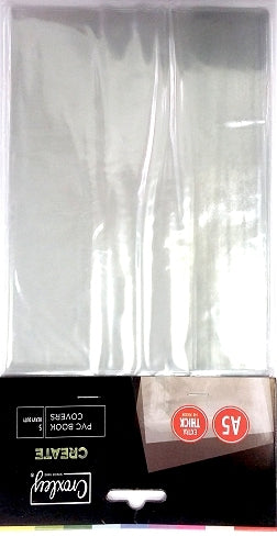 CROXLEY CREATE PVC Book Covers - A5 - 140 Microns (Pack of 5 Covers)