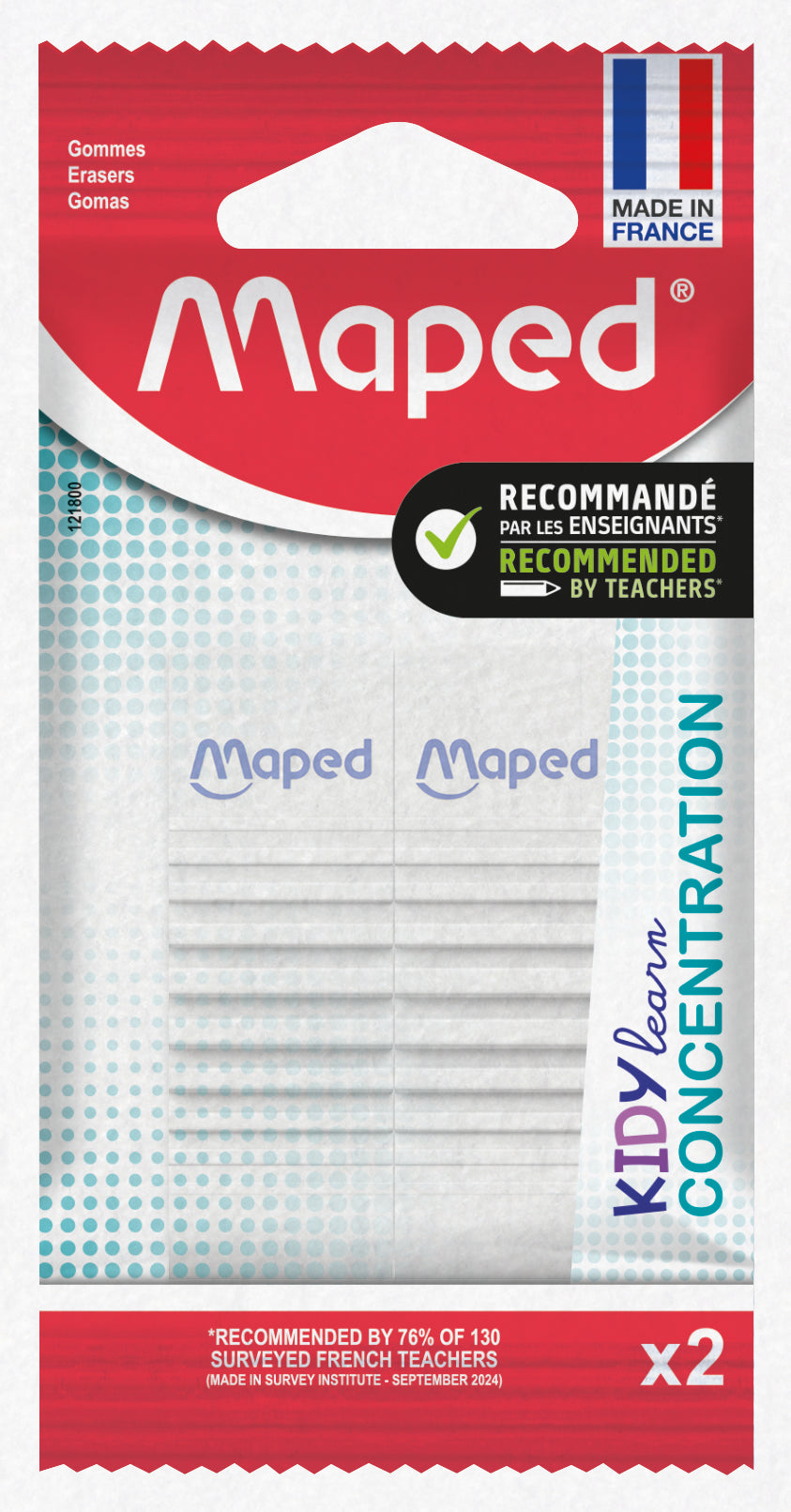 MAPED KidyLearn Focus Eraser 2's