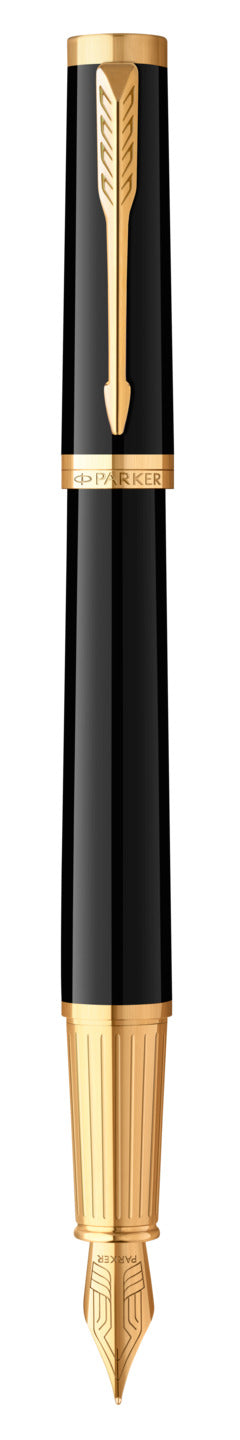 PARKER Ingenuity Fountain Pen - Black Gold Trim