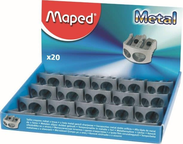 MAPED Sharpener 2-Hole Metal - Each