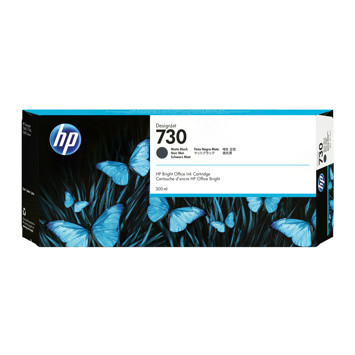 HP 730 300ml Original Matte Black Inkjet Cartridge For Dj T1700 T170