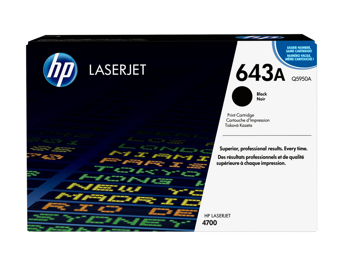 HP 643A Black Original LaserJet Toner Cartridge ~11 000 pgs