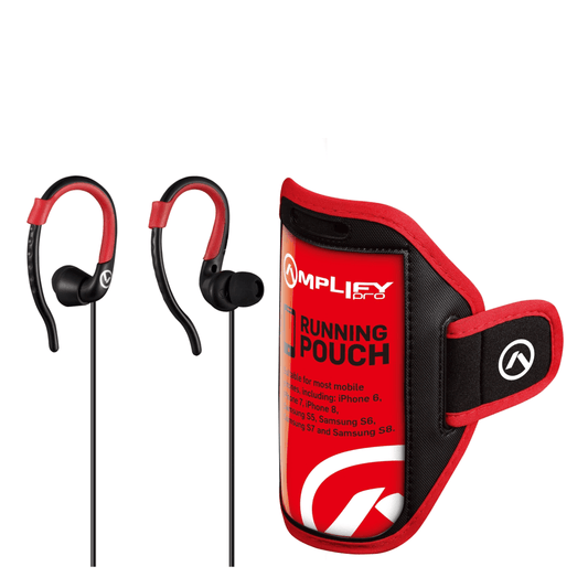 Amplify 2-IN-1 Bundle Jogger series earphones with pouch