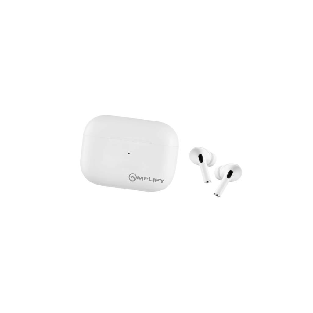 Amplify Note X Series TWS Earphones - White Case + Black Cover