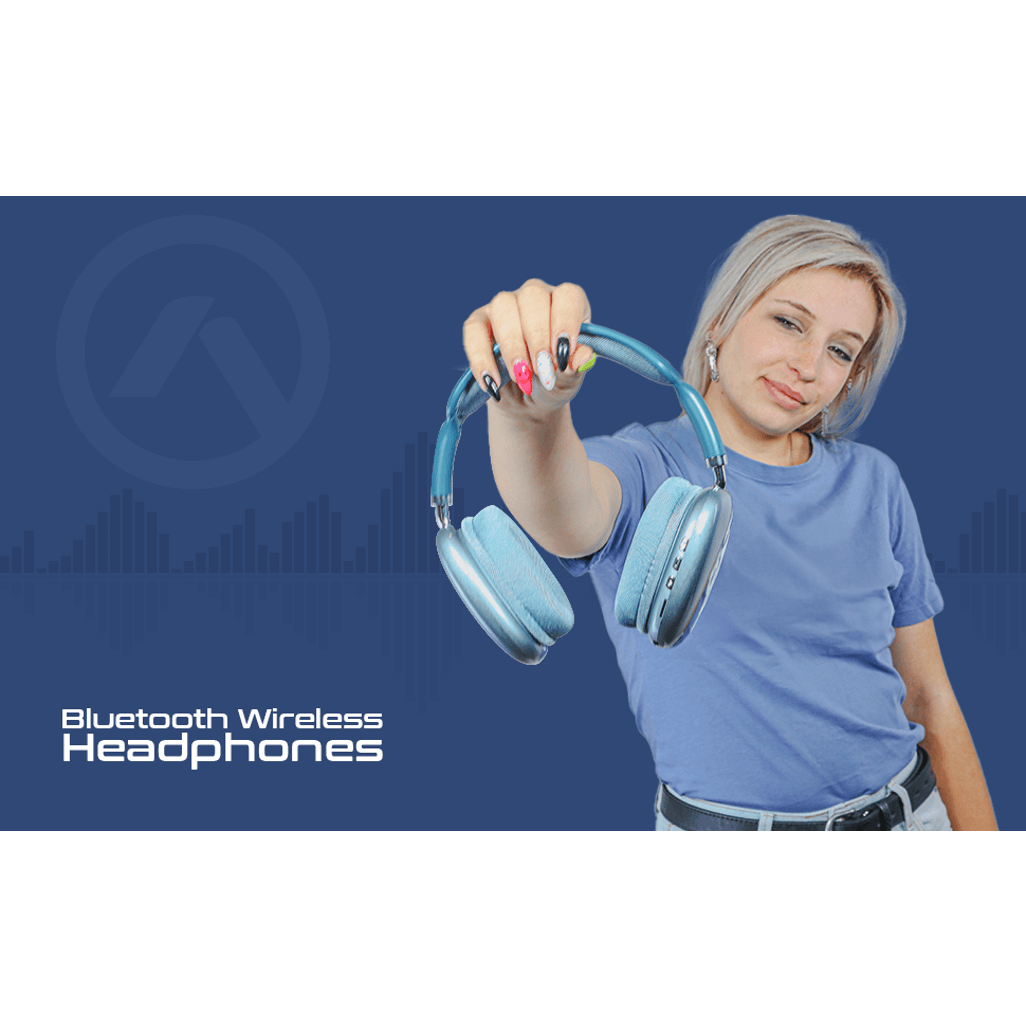 Amplify Stellar Series Bluetooth Headphones - Blue