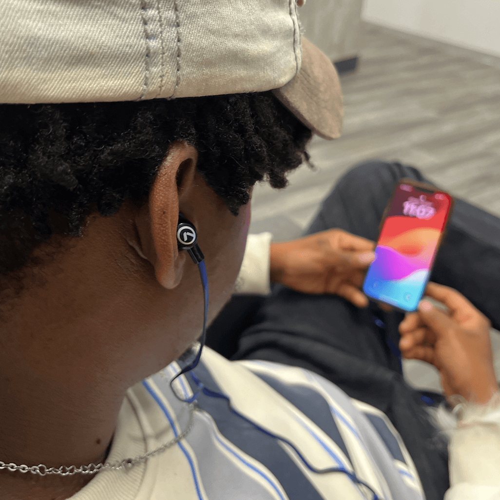 Amplify Vibe series earphones with Mic Black and Blue