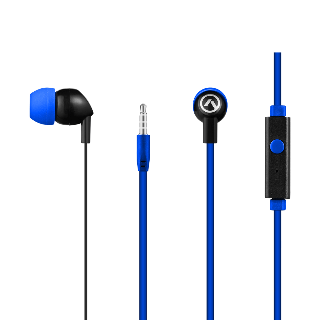 Amplify Vibe series earphones with Mic Black and Blue