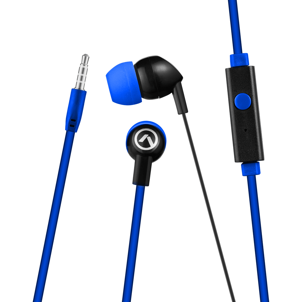 Amplify Vibe series earphones with Mic Black and Blue
