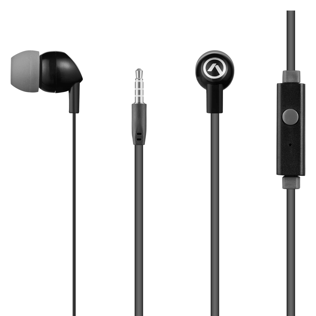 Amplify Vibe series earphones with Mic Black and Grey