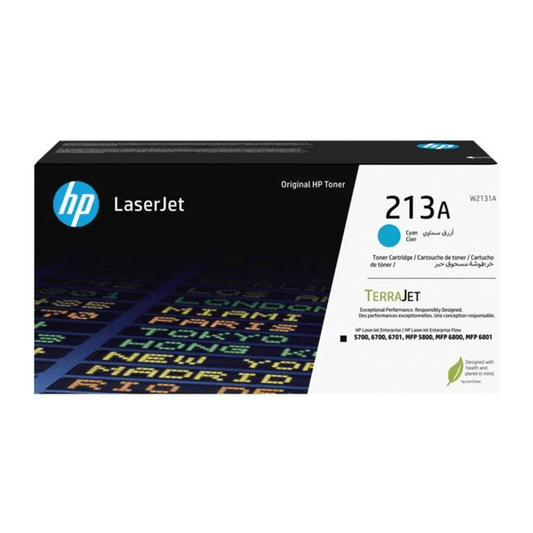 HP 213A Cyan Original LaserJet Toner Cartridge ~ 3,000 pages