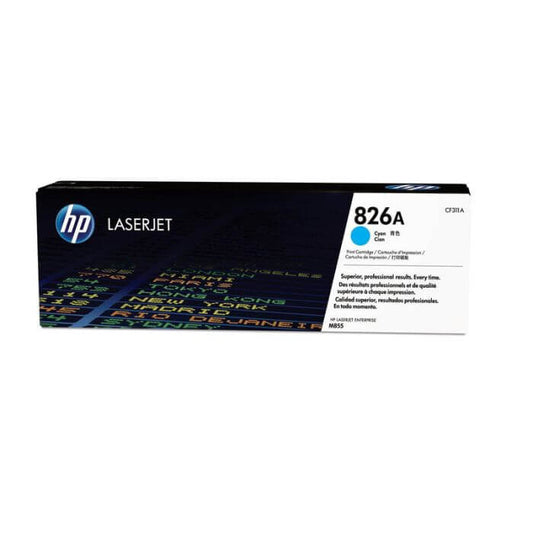 HP 826A Cyan Original LaserJet Toner Cartridge 31 500 pgs