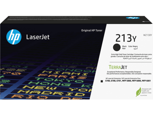 HP 213Y Black Original LaserJet Toner Cartridge ~ 18,000 pages