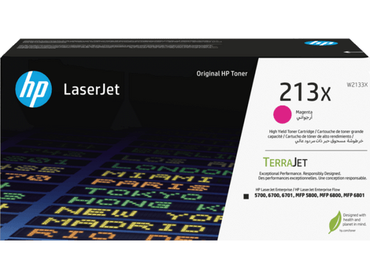HP 213X Magenta Original LaserJet Toner Cartridge ~ 6000 pages