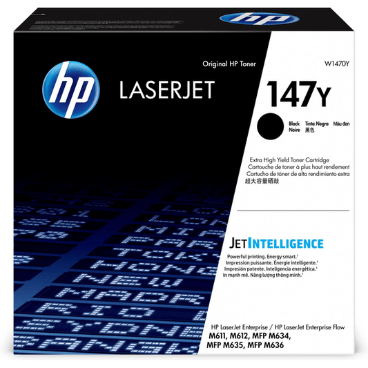 HP 147Y Extra High Yield Black Original LaserJet Toner Cartridge,~42,000 pages