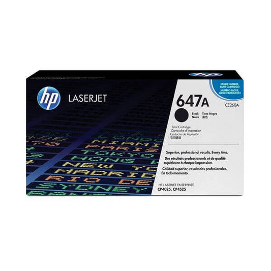 HP 647A Black Original LaserJet Toner Cartridge 8 500 pgs