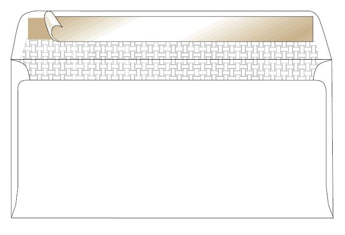CROXLEY JD92PSW DLB (Banker) White Peel & Seal Envelopes - Unbanded (Box of 500)