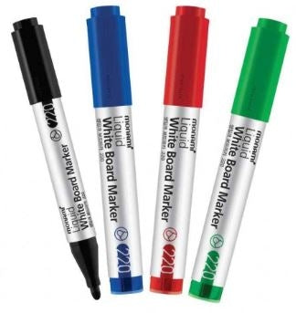 MONAMI Sigmaflo Whiteboard Markers Assorted 4's