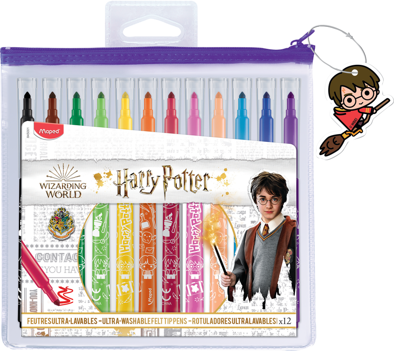 MAPED HARRY POTTER FELT TIPS 12S
