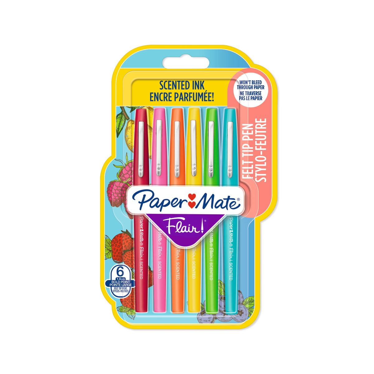 PAPER MATE Flair Scented Medium 0.7mm 6's