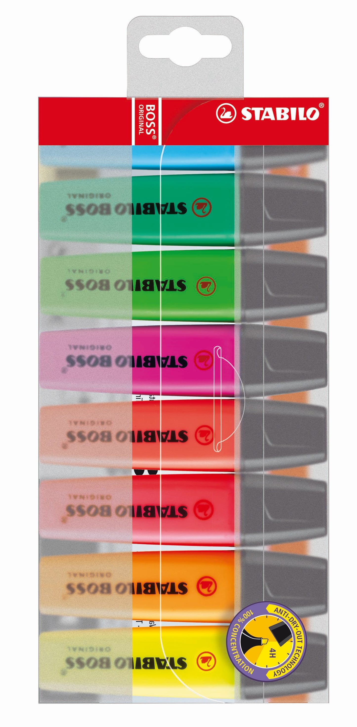 STABILO BOSS Original Highlighter Assorted Wallet 8's