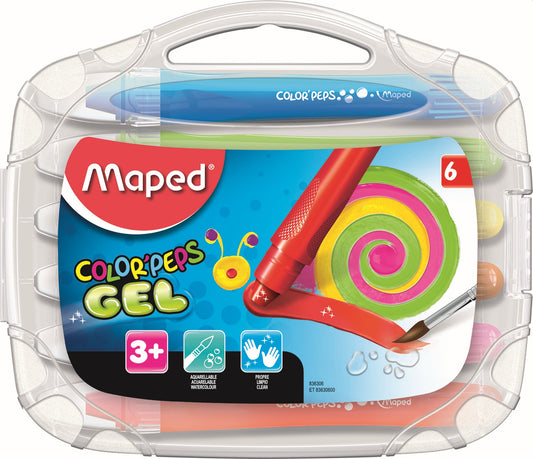 MAPED Crayons Gel Color'Peps 6's