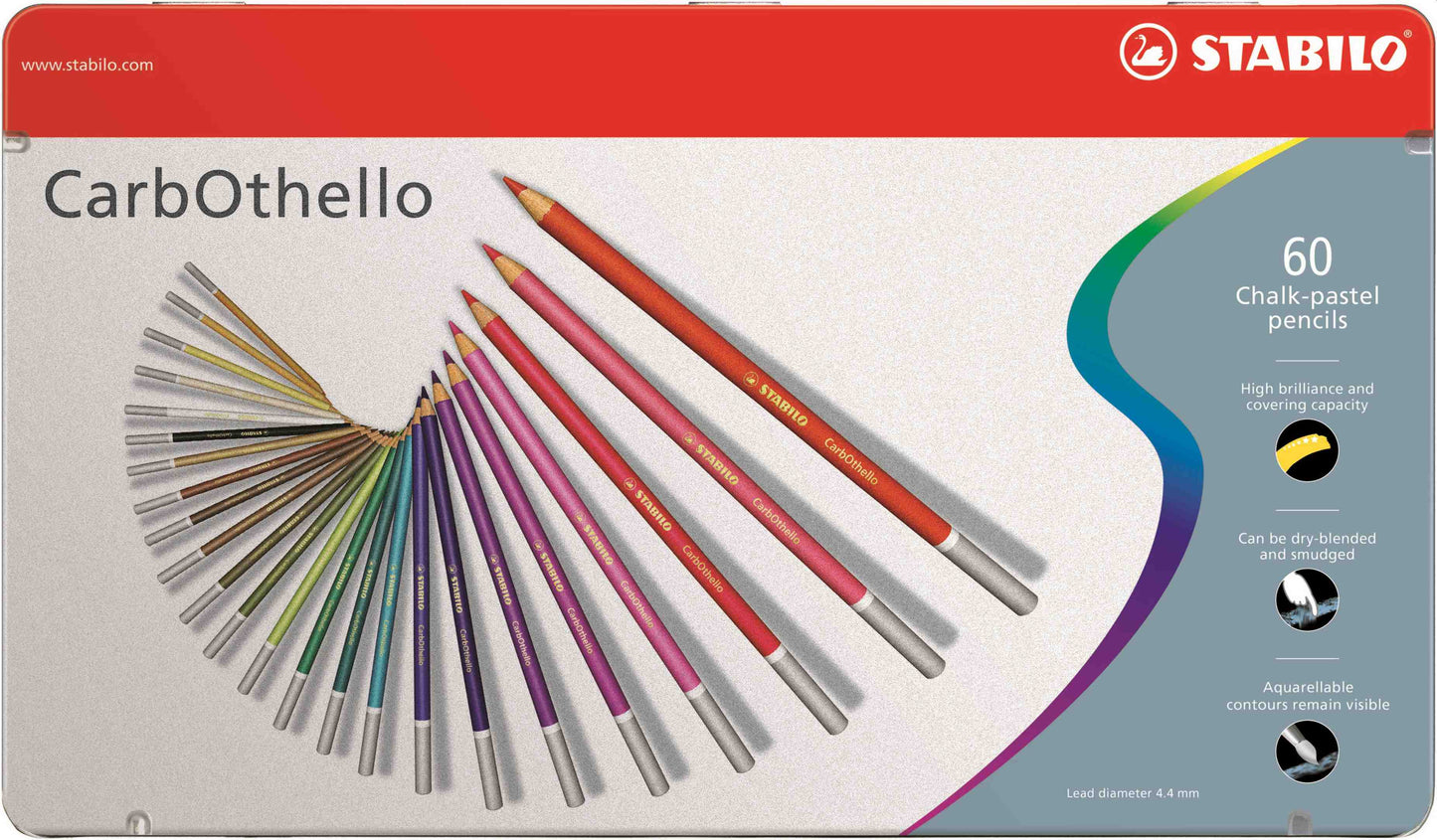 STABILO CarbOthello Colour Pencil: Assorted Metal Box 60's