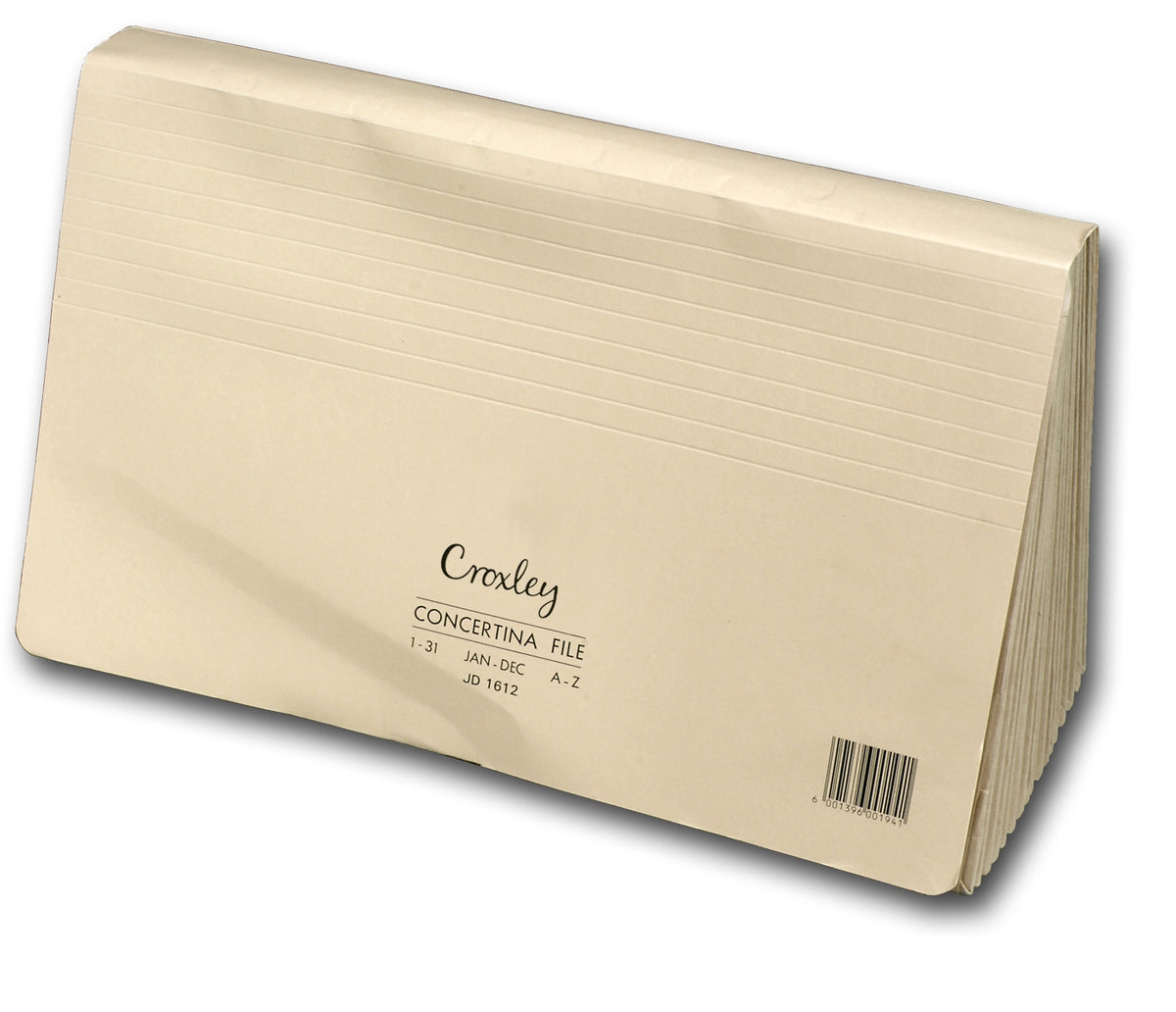 CROXLEY JD1612 Concertina File Kraft 16 Compartment A-Z,1-31,Q1-4 Each